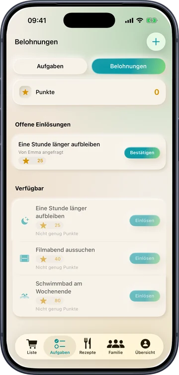 Belohnungen einlösen und bestätigen